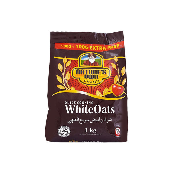 Nature's Own White Oats Pouch 1Kg