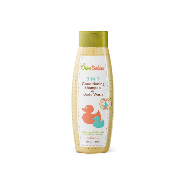 Olive Babies 3in1 Conditioning Shampoo & Boby Wash 414ml Imp