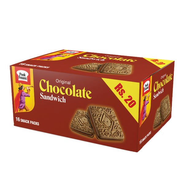 PF Chocolate Sandwich Biscuits S/P Rs.20