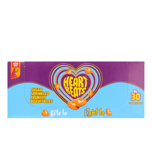 PF Hearts Beats Sugar Sprinkled Crunchy Biscuits M/P Rs 30