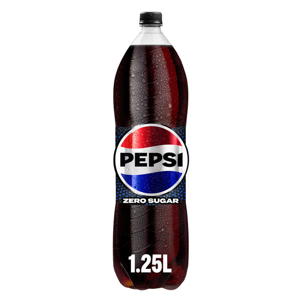 Pepsi Zero Soft Drink Bottle 1.25ltr