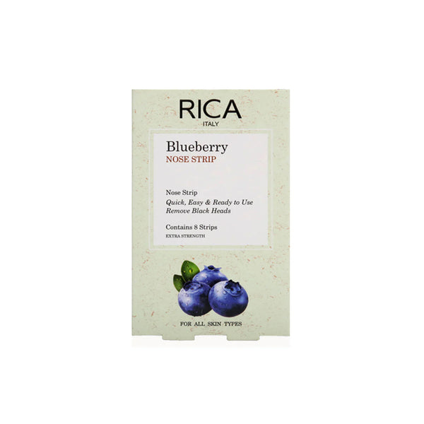 Rica Blueberry Nose Wax Strips 8Pcs