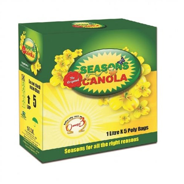 Seasons Canola Oil Pouch 1ltr