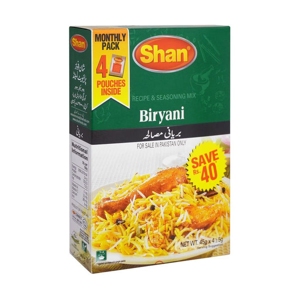 Shan Biryani Masala Monthly Pack 45x4gm