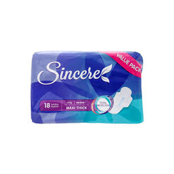 Sincere Pads Value Pack Maxi Thick-Long 18's