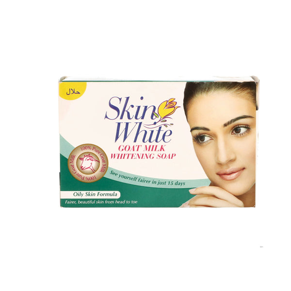Skin White Goat Milk Whitening Oily Skin Soap 110gm Green