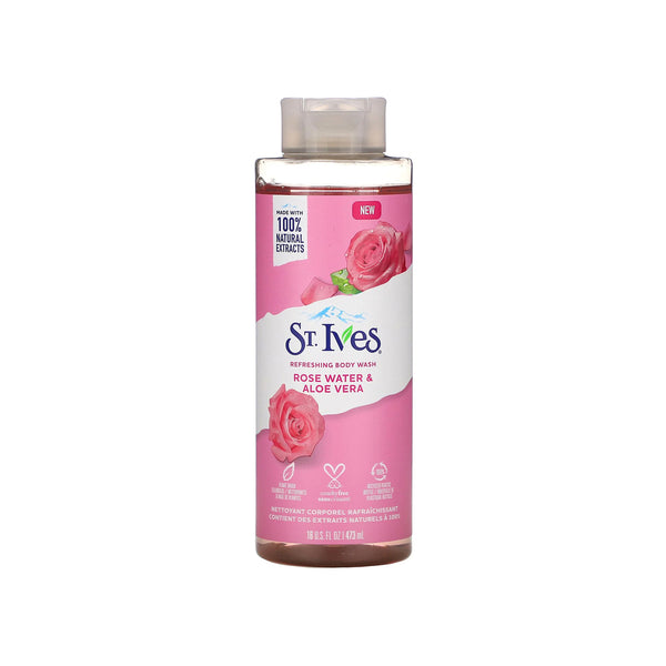 St.ives Body Wash Rose Water 473ml Imp