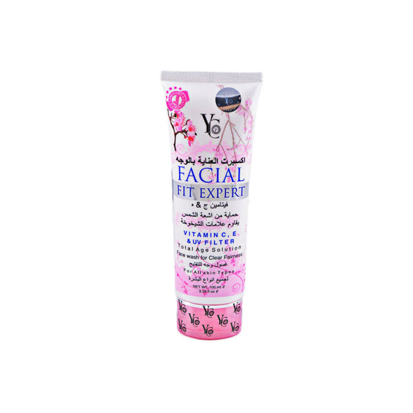 Yong Chin Facial Fit Expert Face Wash Pink 100ml