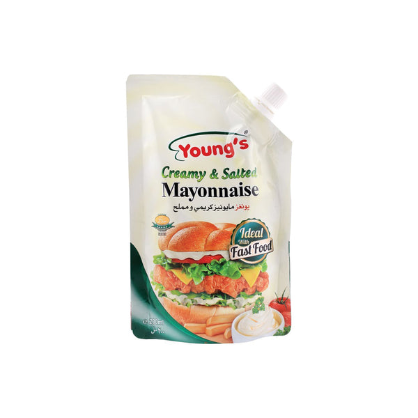 Youngs Creamy & Salted Mayonnaise Pouch 200ml