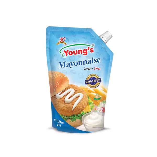 Youngs Mayonnaise Pouch 1Ltr