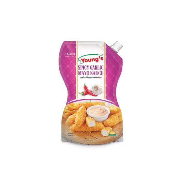 Youngs Spicy Garlic Sauce Pouch 500gm